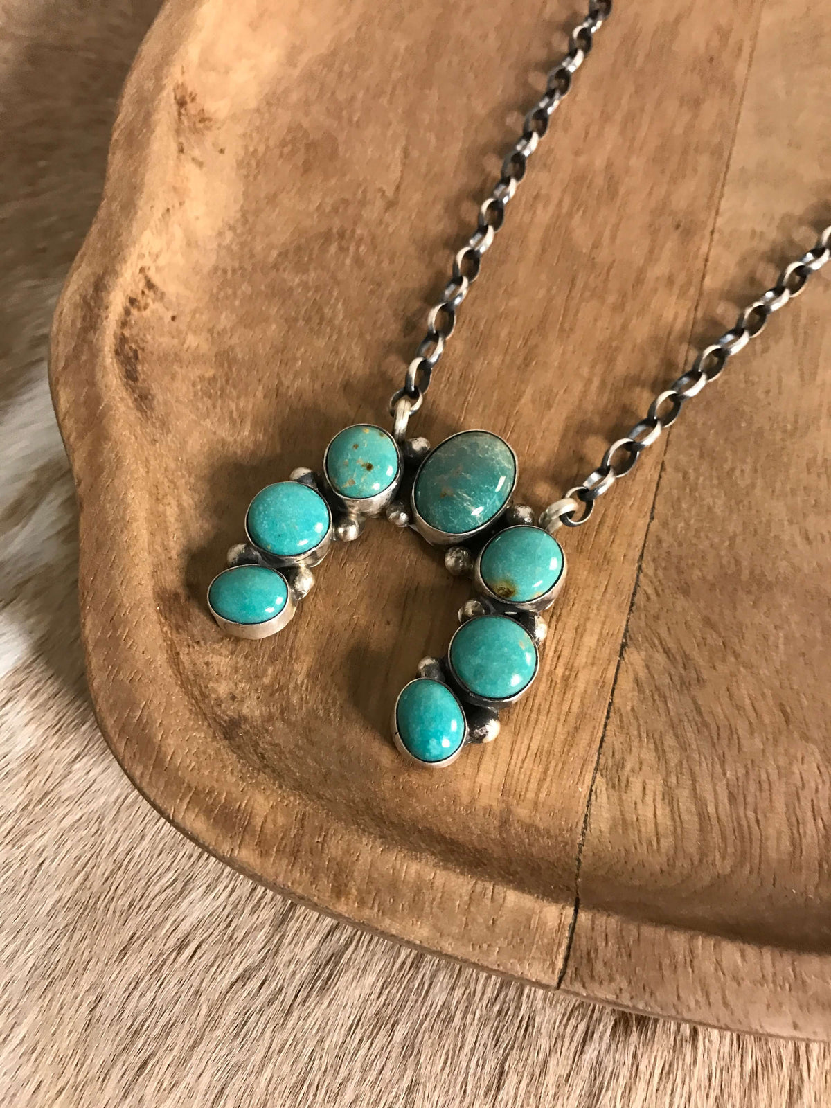 The Naja Necklace, 10-Necklaces-Calli Co., Turquoise and Silver Jewelry, Native American Handmade, Zuni Tribe, Navajo Tribe, Brock Texas
