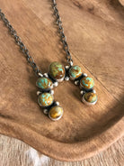 The Naja Necklace, 12-Necklaces-Calli Co., Turquoise and Silver Jewelry, Native American Handmade, Zuni Tribe, Navajo Tribe, Brock Texas