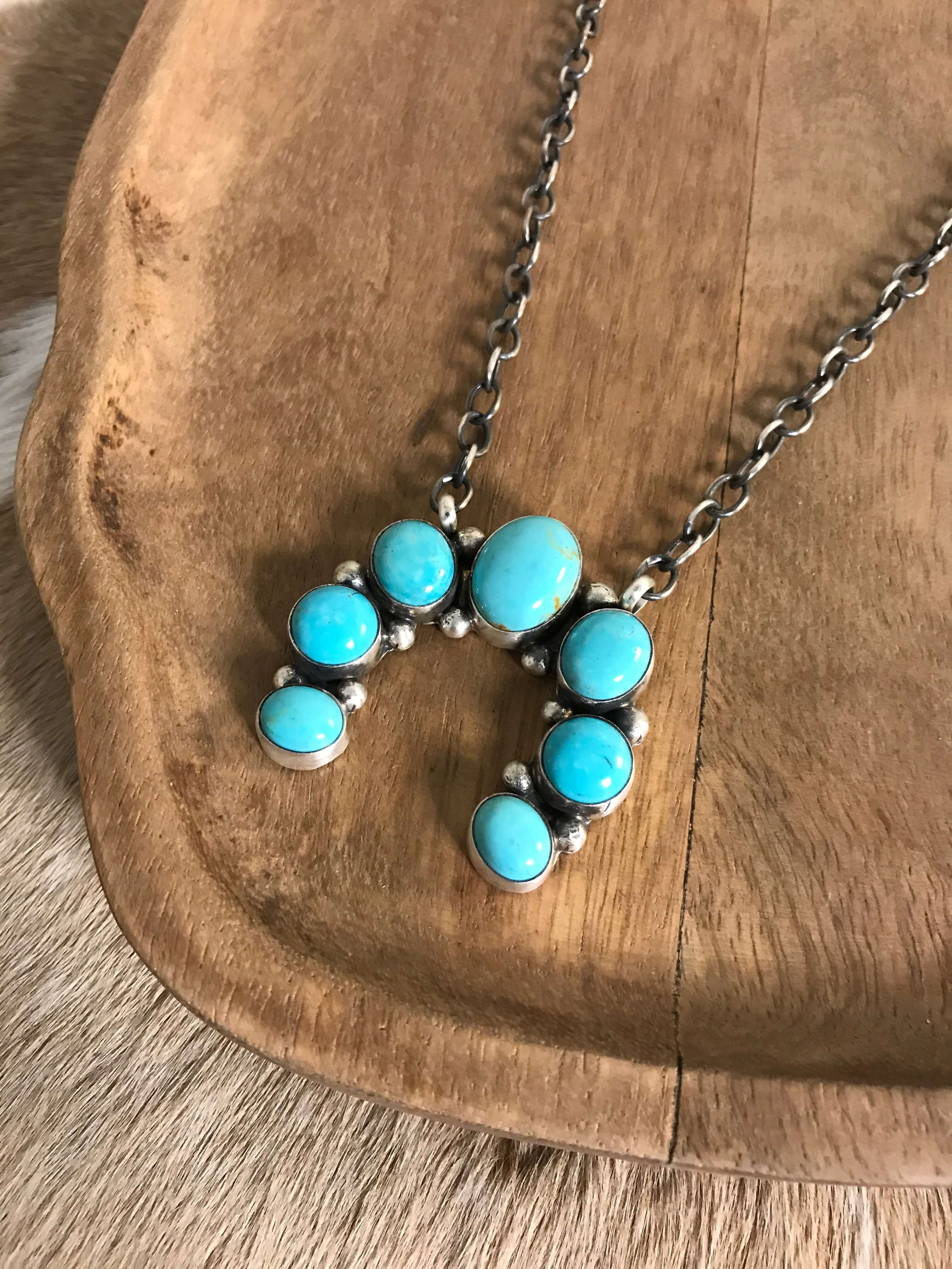 The Naja Necklace, 14-Necklaces-Calli Co., Turquoise and Silver Jewelry, Native American Handmade, Zuni Tribe, Navajo Tribe, Brock Texas