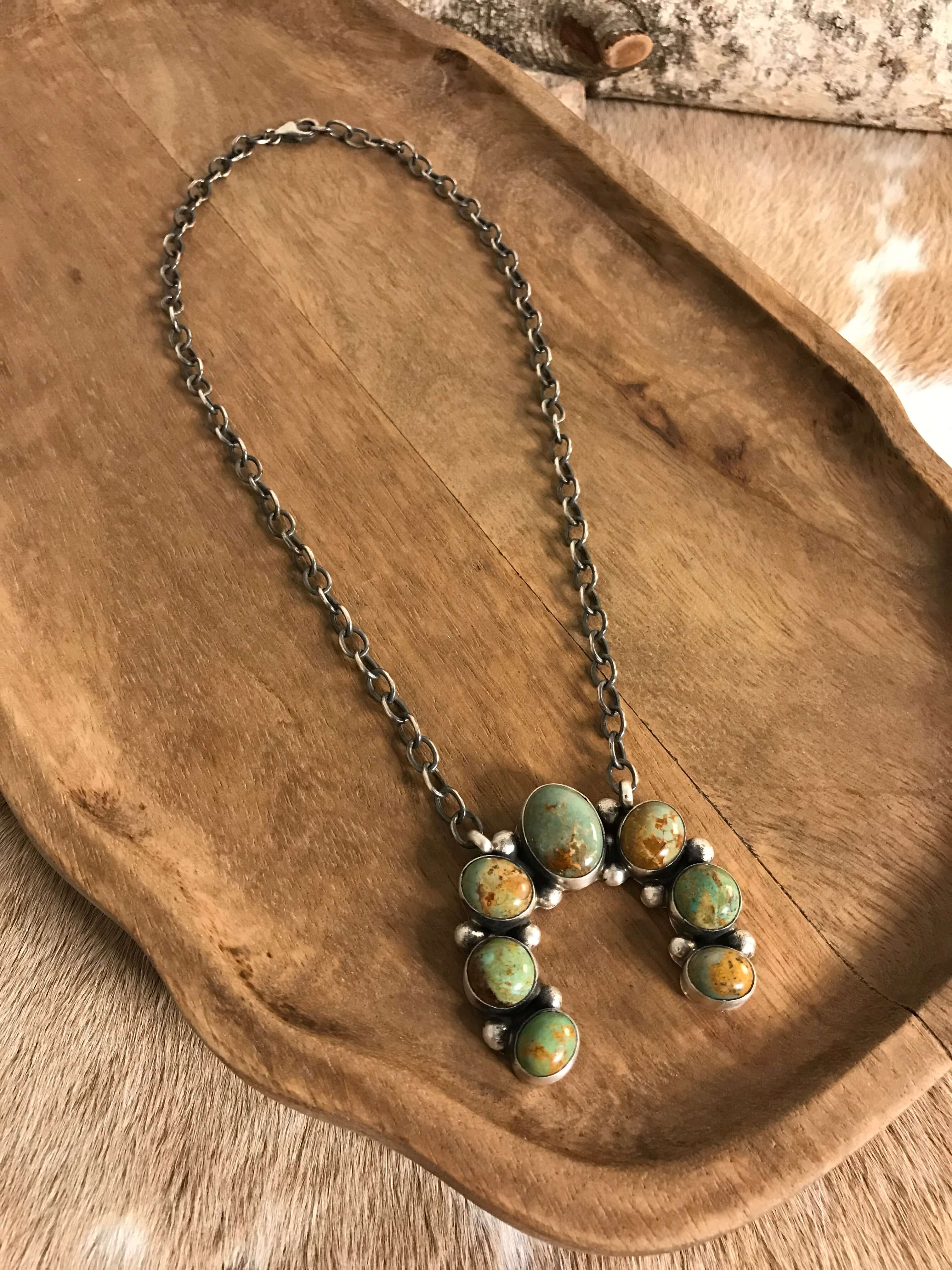 The Naja Necklace, 16-Necklaces-Calli Co., Turquoise and Silver Jewelry, Native American Handmade, Zuni Tribe, Navajo Tribe, Brock Texas
