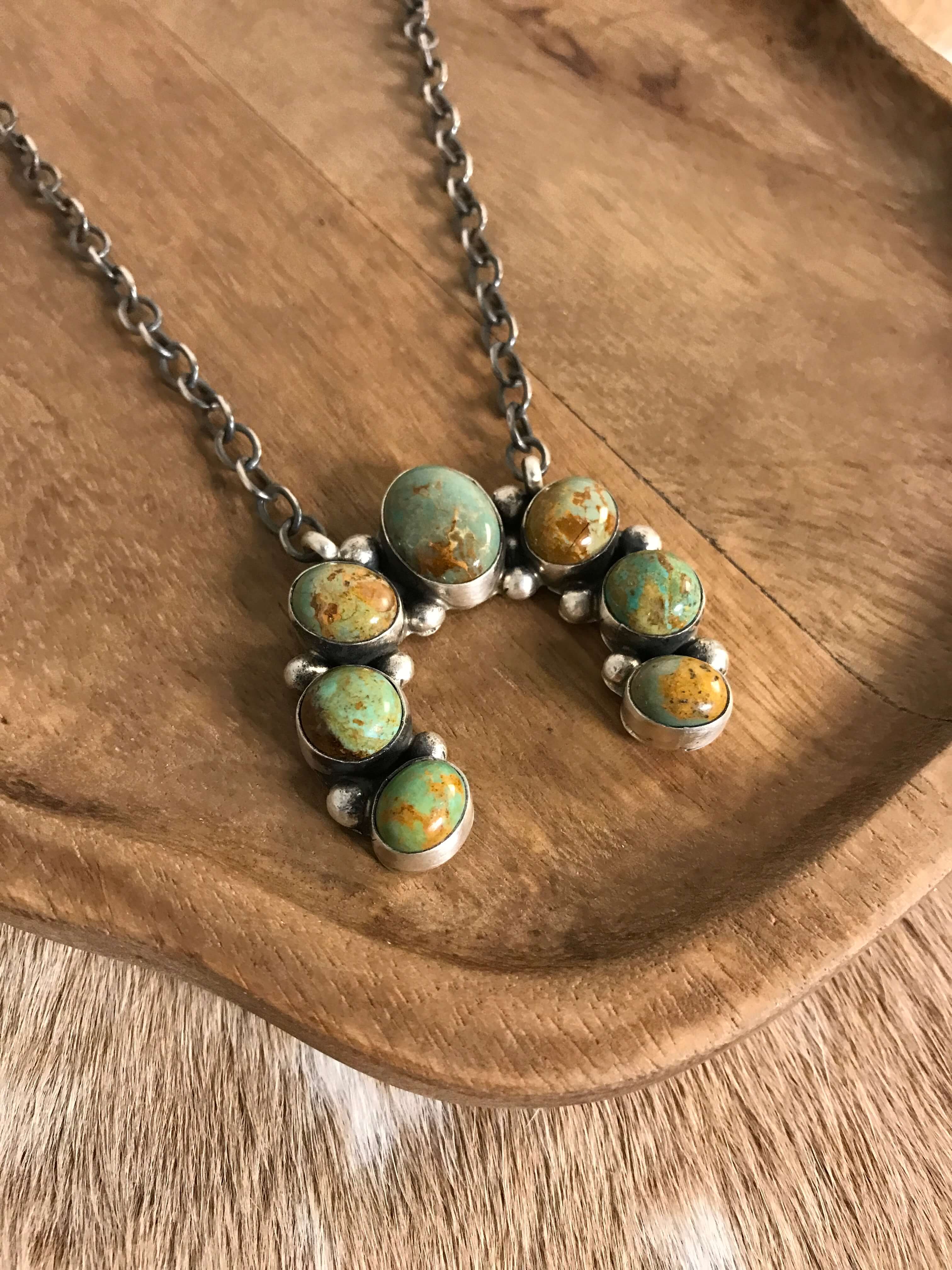 The Naja Necklace, 16-Necklaces-Calli Co., Turquoise and Silver Jewelry, Native American Handmade, Zuni Tribe, Navajo Tribe, Brock Texas