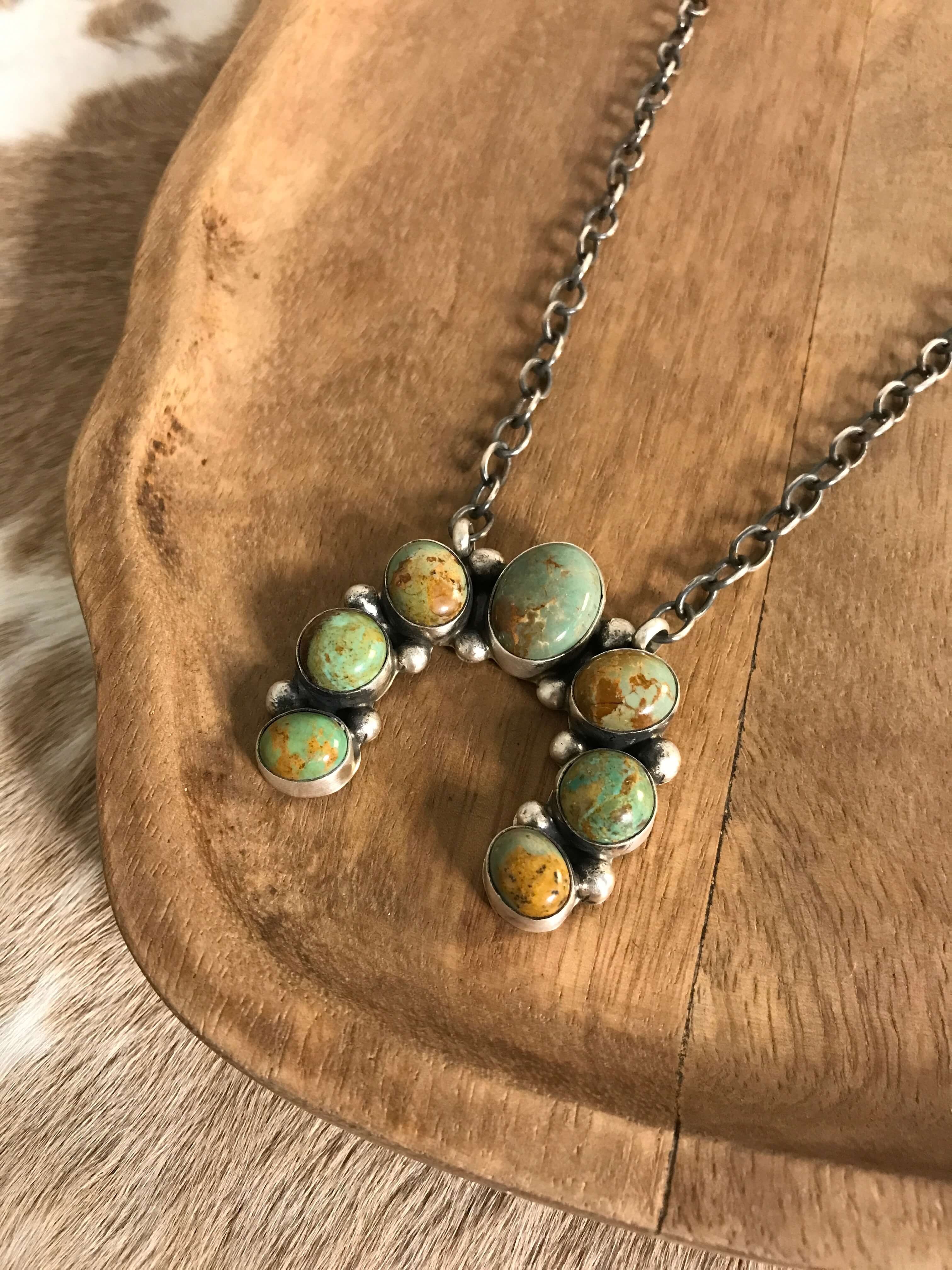 The Naja Necklace, 16-Necklaces-Calli Co., Turquoise and Silver Jewelry, Native American Handmade, Zuni Tribe, Navajo Tribe, Brock Texas