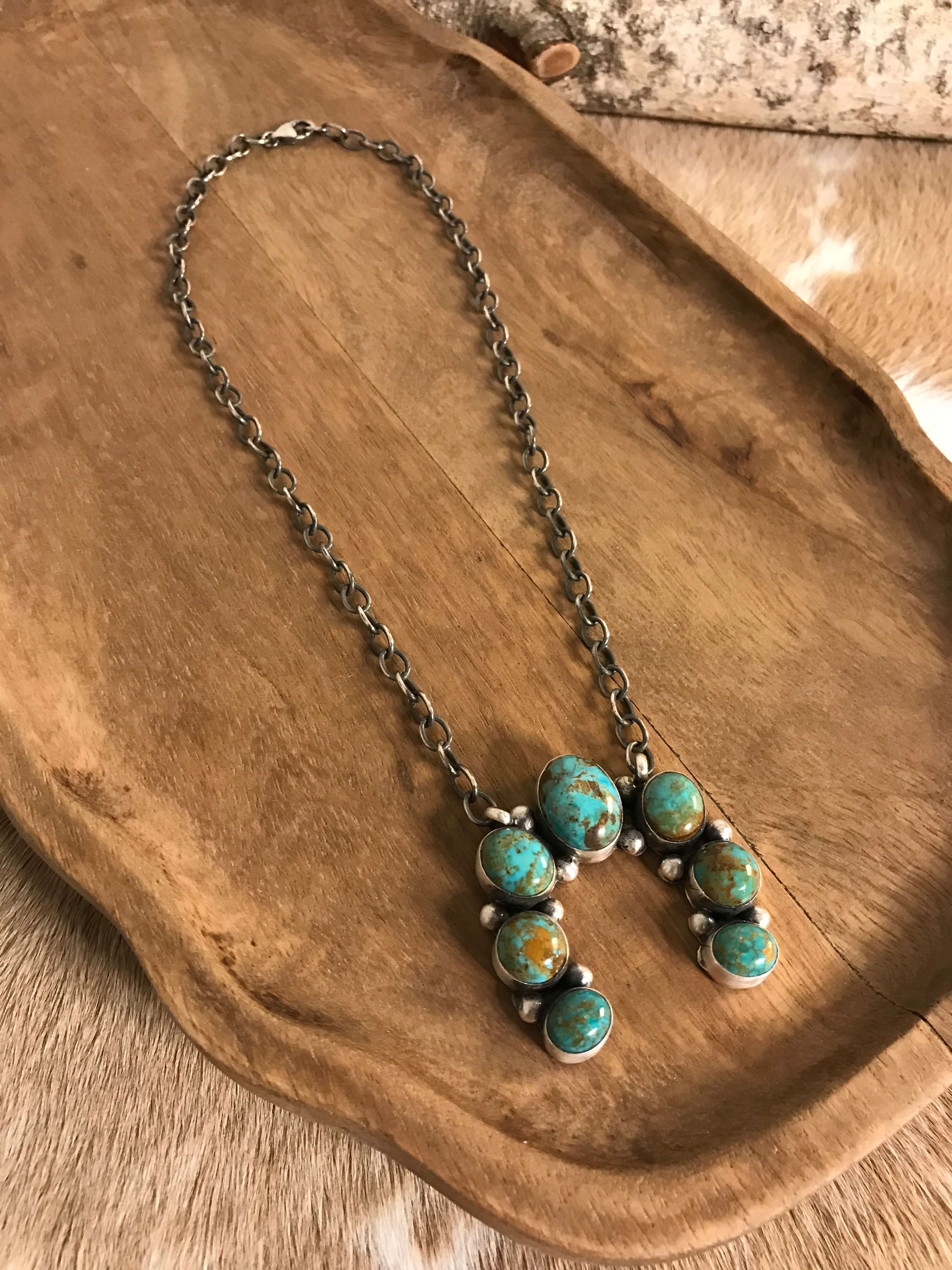 The Naja Necklace, 18-Necklaces-Calli Co., Turquoise and Silver Jewelry, Native American Handmade, Zuni Tribe, Navajo Tribe, Brock Texas