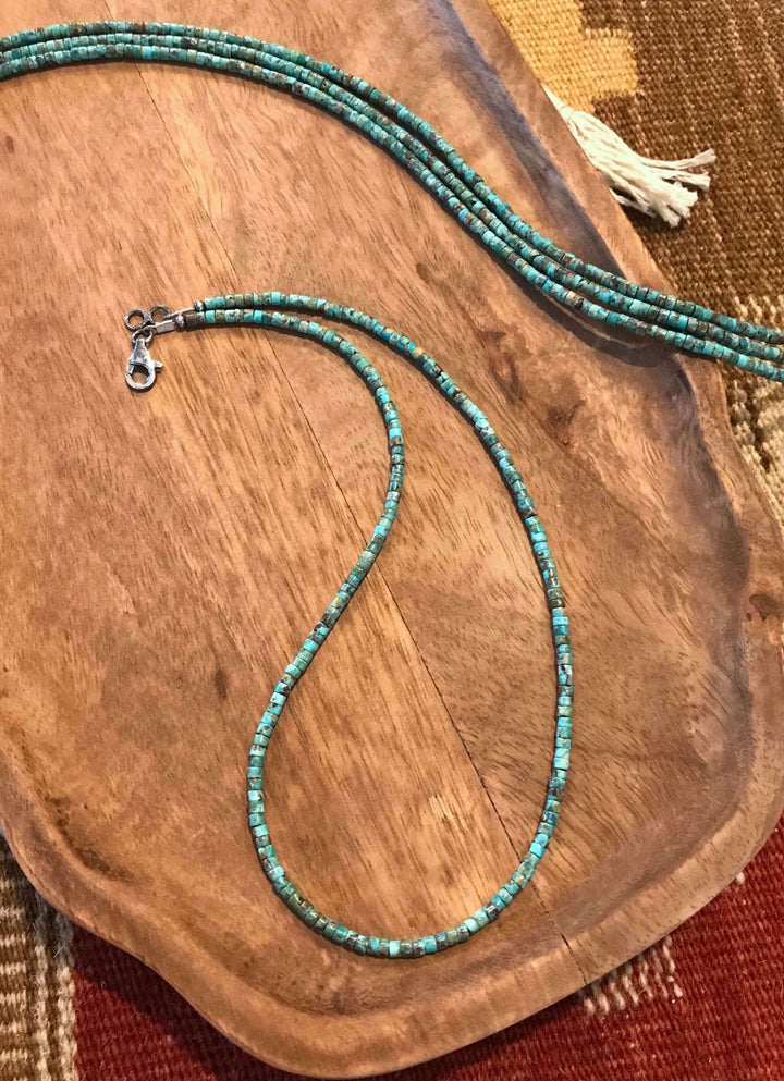 The Orion Necklace-Necklaces-Calli Co., Turquoise and Silver Jewelry, Native American Handmade, Zuni Tribe, Navajo Tribe, Brock Texas