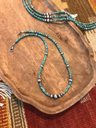 The Calais Necklace-Necklaces-Calli Co., Turquoise and Silver Jewelry, Native American Handmade, Zuni Tribe, Navajo Tribe, Brock Texas