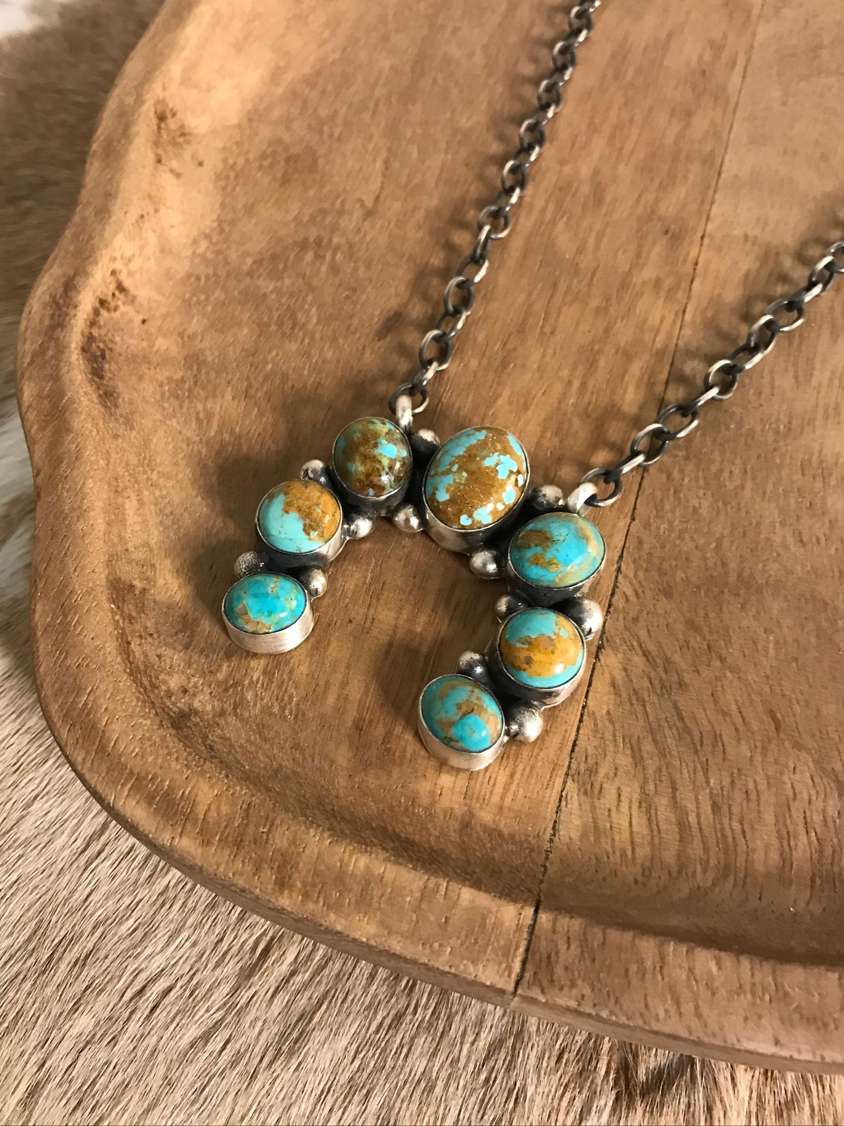 The Naja Necklace, 20-Necklaces-Calli Co., Turquoise and Silver Jewelry, Native American Handmade, Zuni Tribe, Navajo Tribe, Brock Texas