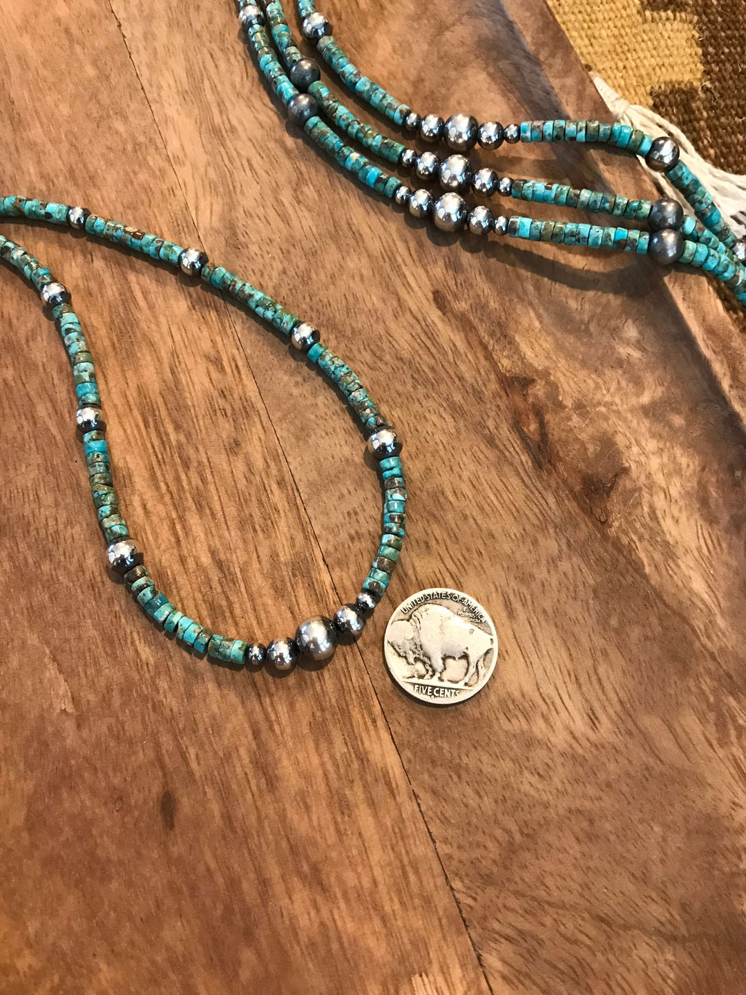 The Calais Necklace-Necklaces-Calli Co., Turquoise and Silver Jewelry, Native American Handmade, Zuni Tribe, Navajo Tribe, Brock Texas