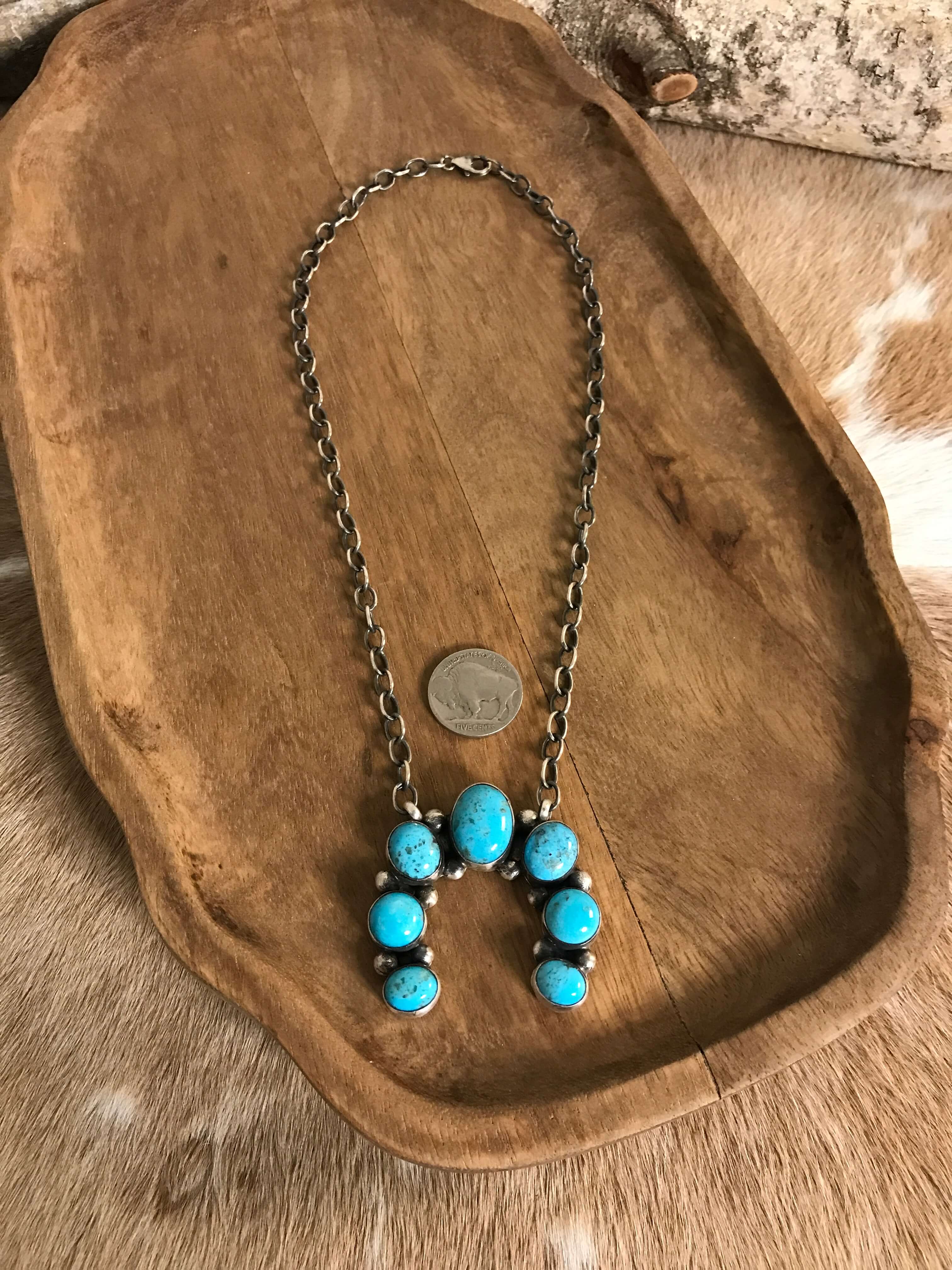 The Naja Necklace, 21-Necklaces-Calli Co., Turquoise and Silver Jewelry, Native American Handmade, Zuni Tribe, Navajo Tribe, Brock Texas