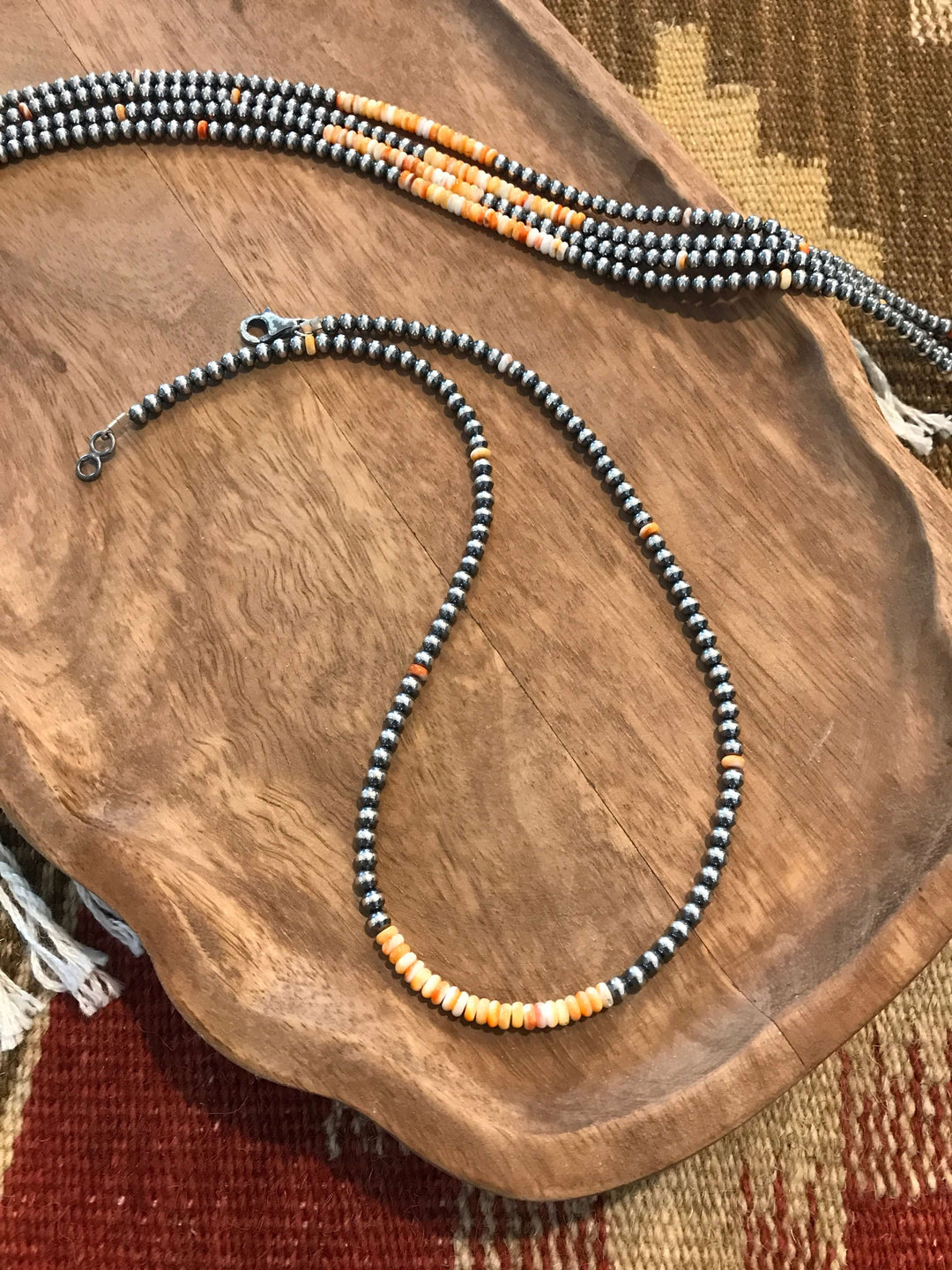The Gigi Necklace-Necklaces-Calli Co., Turquoise and Silver Jewelry, Native American Handmade, Zuni Tribe, Navajo Tribe, Brock Texas