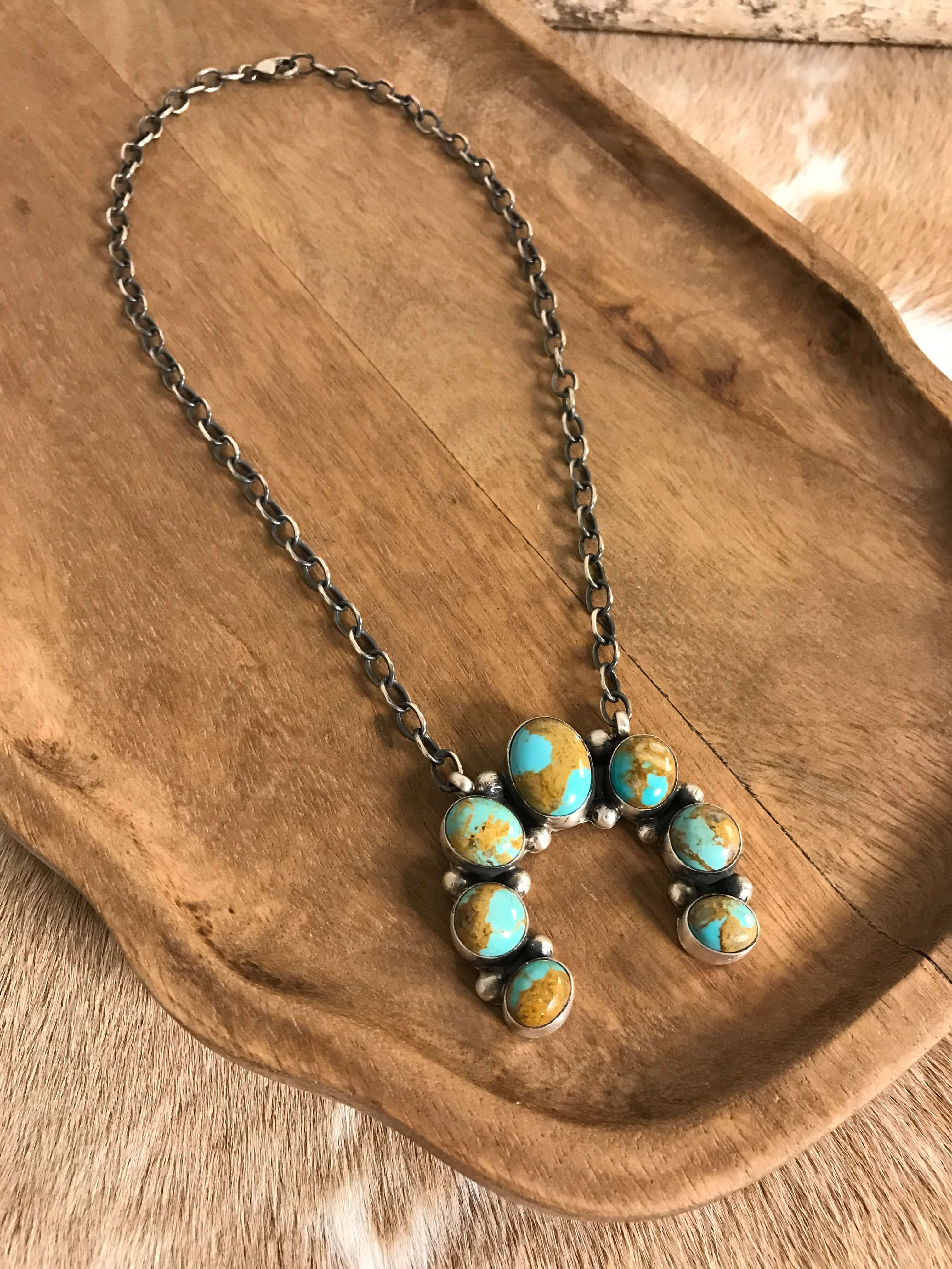 The Naja Necklace, 22-Necklaces-Calli Co., Turquoise and Silver Jewelry, Native American Handmade, Zuni Tribe, Navajo Tribe, Brock Texas