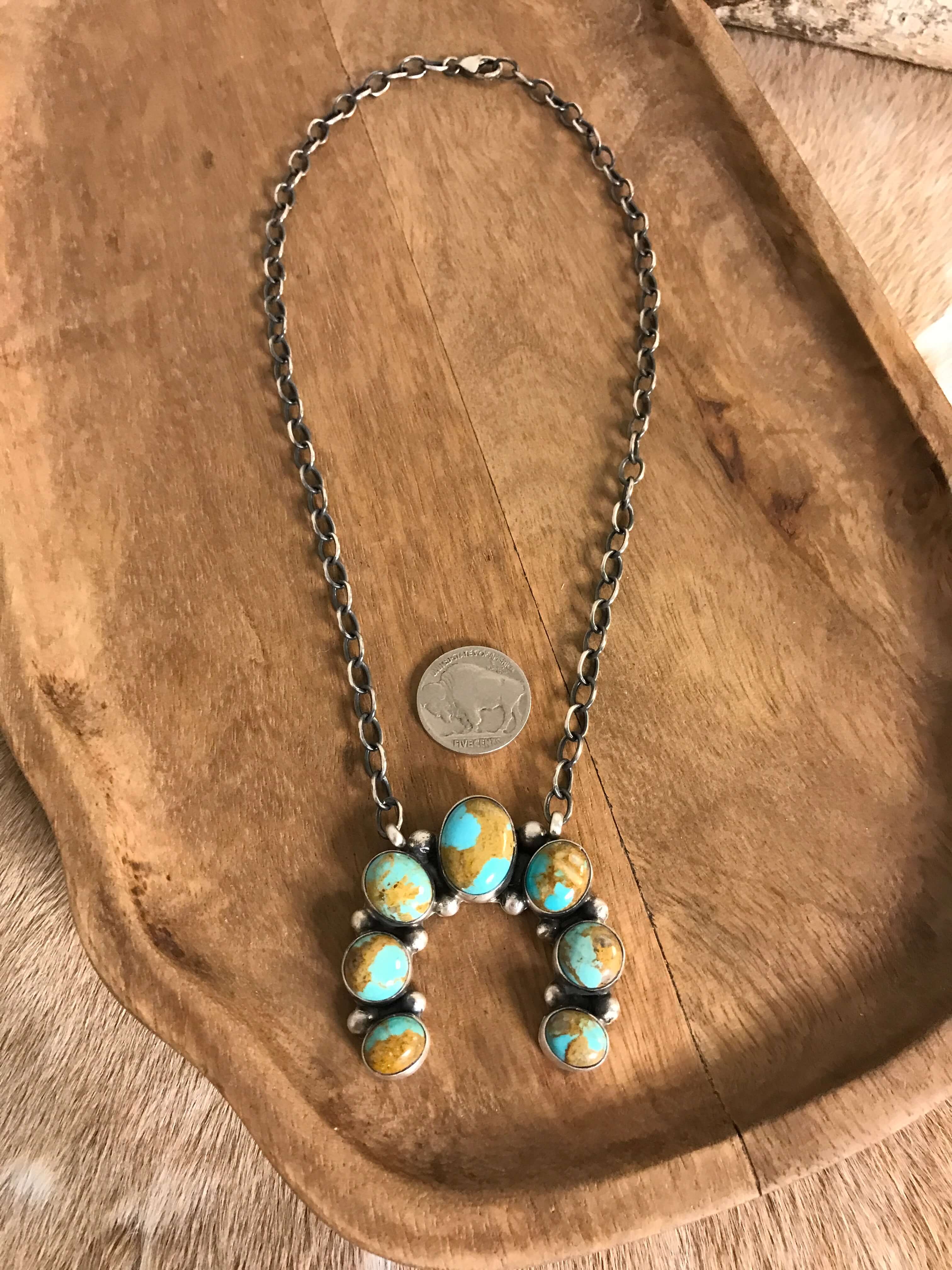 The Naja Necklace, 22-Necklaces-Calli Co., Turquoise and Silver Jewelry, Native American Handmade, Zuni Tribe, Navajo Tribe, Brock Texas