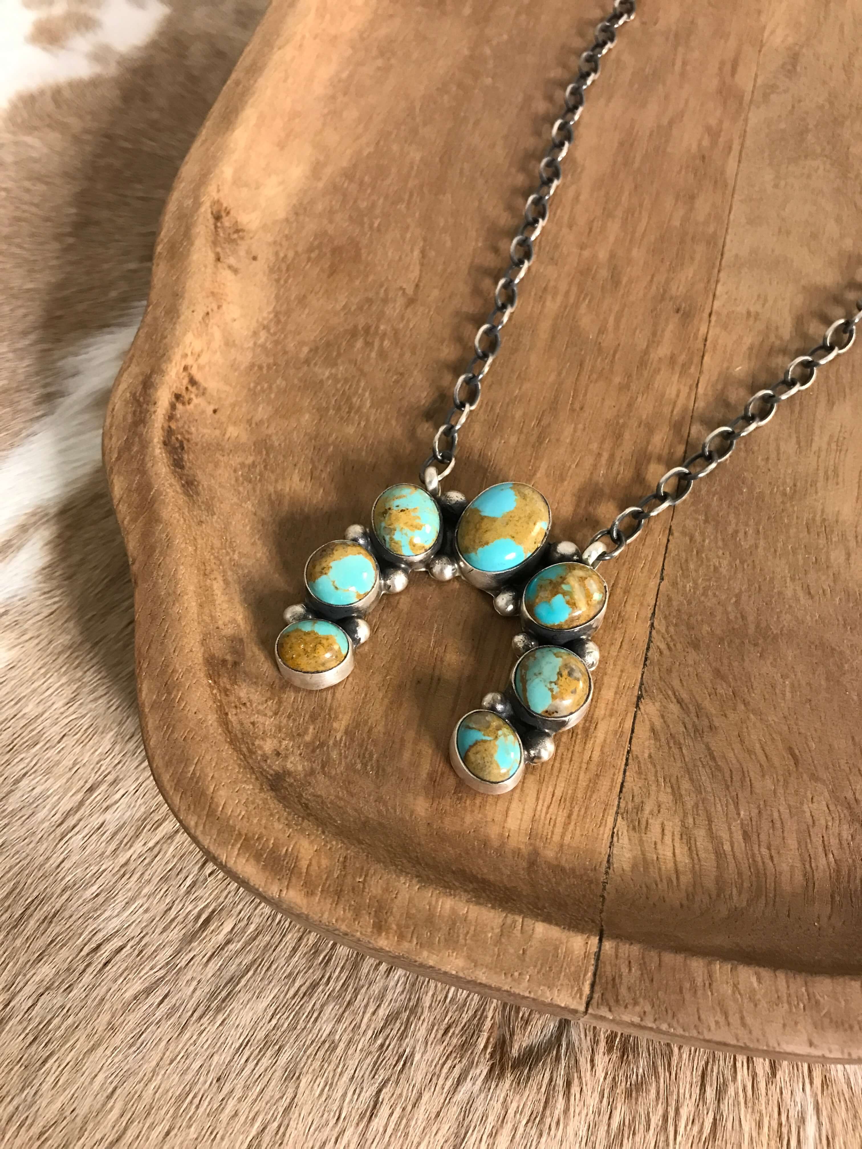 The Naja Necklace, 22-Necklaces-Calli Co., Turquoise and Silver Jewelry, Native American Handmade, Zuni Tribe, Navajo Tribe, Brock Texas