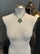 The Sagonige Turquoise and Spiny Necklace-Necklaces-Calli Co., Turquoise and Silver Jewelry, Native American Handmade, Zuni Tribe, Navajo Tribe, Brock Texas