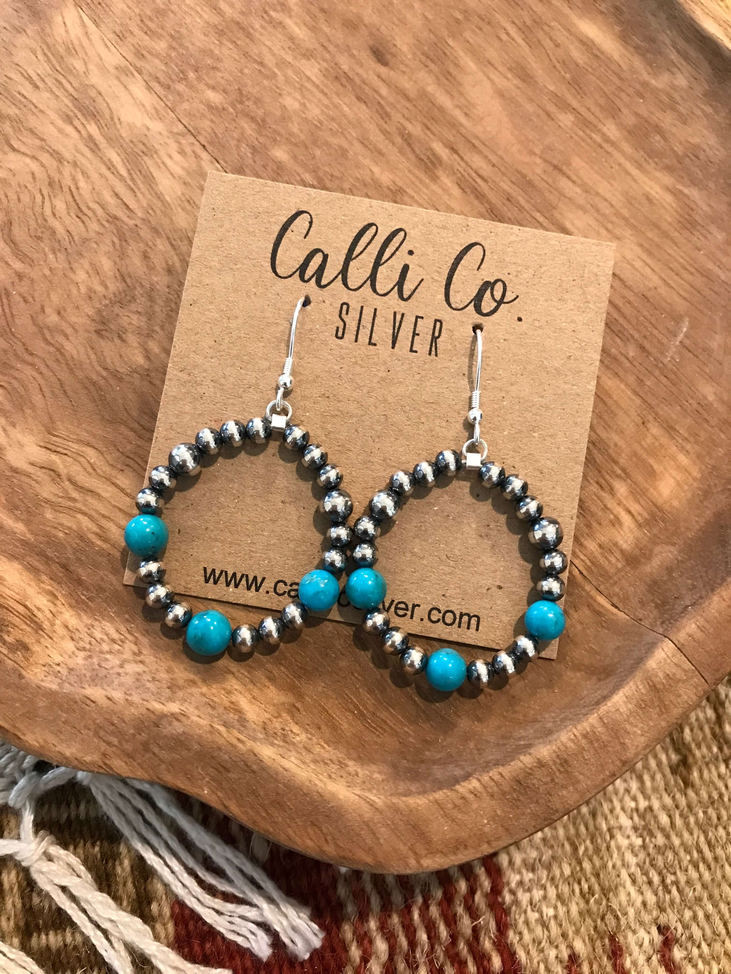 Shop Navajo Pearl Earrings | Calli Co. Silver | Dennis, TX 