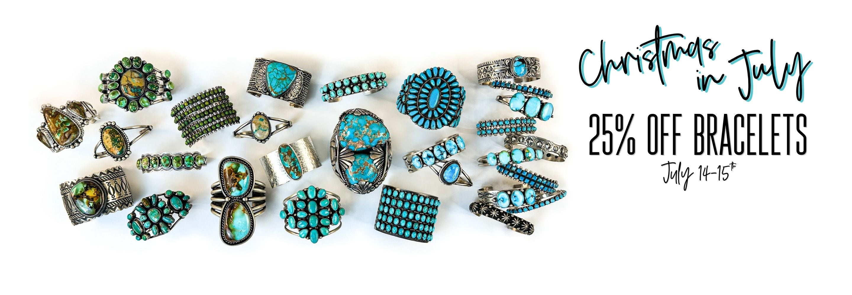 Christmas in July. 25% off bracelets. July 14-15th | Calli Co Silver | Fortworth, TX