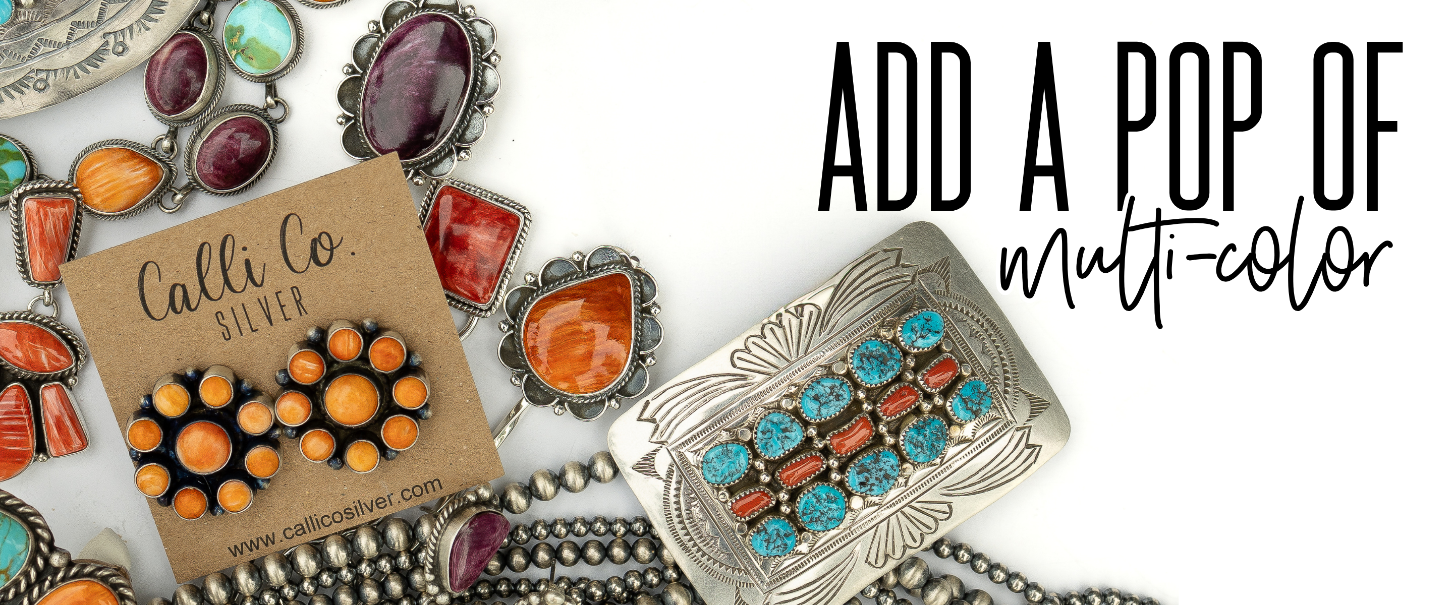 Add a Pop of Multi-Color Jewelry | Calli Co Silver