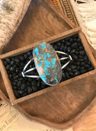 The Wenatchee Turquoise Cuff-Bracelets & Cuffs-Calli Co., Turquoise and Silver Jewelry, Native American Handmade, Zuni Tribe, Navajo Tribe, Brock Texas