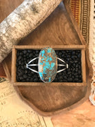 The Wenatchee Turquoise Cuff-Bracelets & Cuffs-Calli Co., Turquoise and Silver Jewelry, Native American Handmade, Zuni Tribe, Navajo Tribe, Brock Texas