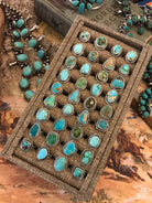 The Yukon Rings in Turquoise-Rings-Calli Co., Turquoise and Silver Jewelry, Native American Handmade, Zuni Tribe, Navajo Tribe, Brock Texas