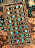 The Yukon Rings in Turquoise-Rings-Calli Co., Turquoise and Silver Jewelry, Native American Handmade, Zuni Tribe, Navajo Tribe, Brock Texas