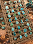 The Yukon Rings in Turquoise-Rings-Calli Co., Turquoise and Silver Jewelry, Native American Handmade, Zuni Tribe, Navajo Tribe, Brock Texas