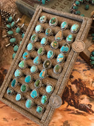 The Yukon Rings in Turquoise-Rings-Calli Co., Turquoise and Silver Jewelry, Native American Handmade, Zuni Tribe, Navajo Tribe, Brock Texas