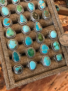 The Yukon Rings in Turquoise-Rings-Calli Co., Turquoise and Silver Jewelry, Native American Handmade, Zuni Tribe, Navajo Tribe, Brock Texas