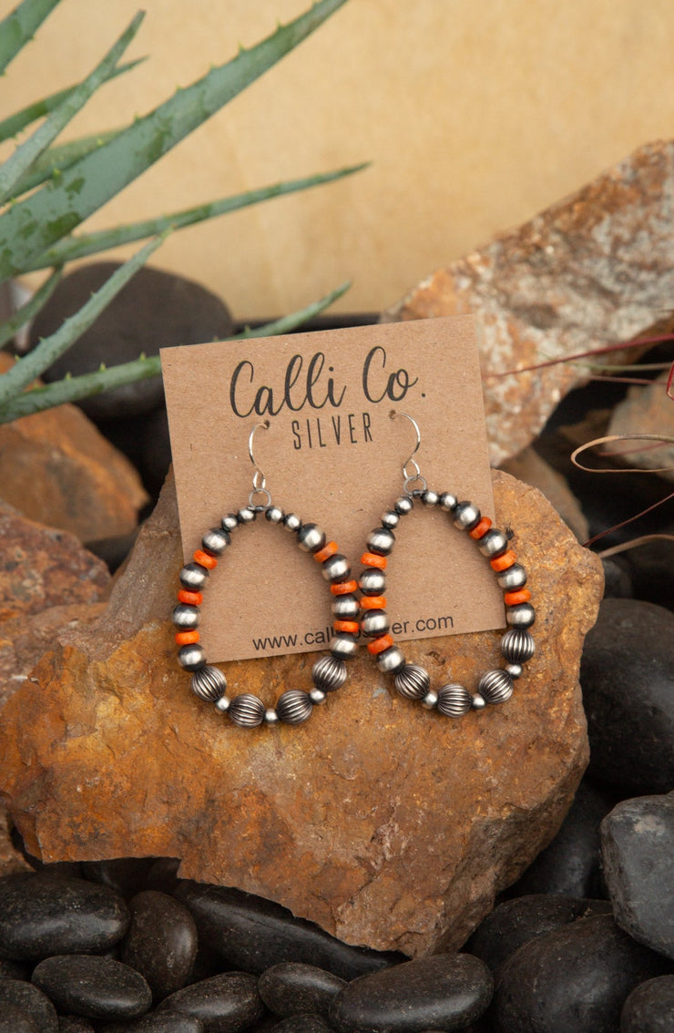 Calico Earrings - Silver
