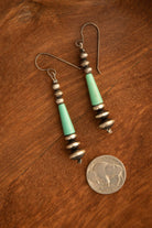 The Payne Turquoise Earrings-Earrings-Calli Co., Turquoise and Silver Jewelry, Native American Handmade, Zuni Tribe, Navajo Tribe, Brock Texas