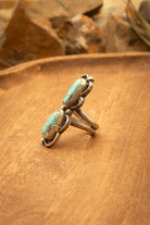 The Wynonna Ring, 4 Sz 6.5-Rings-Calli Co., Turquoise and Silver Jewelry, Native American Handmade, Zuni Tribe, Navajo Tribe, Brock Texas