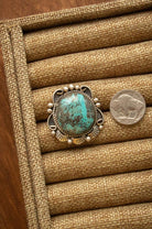 The Wynonna Ring, 3 Sz 7.5-Rings-Calli Co., Turquoise and Silver Jewelry, Native American Handmade, Zuni Tribe, Navajo Tribe, Brock Texas