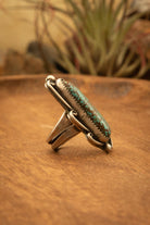 The Wynonna Ring, 2 Sz 6-Rings-Calli Co., Turquoise and Silver Jewelry, Native American Handmade, Zuni Tribe, Navajo Tribe, Brock Texas