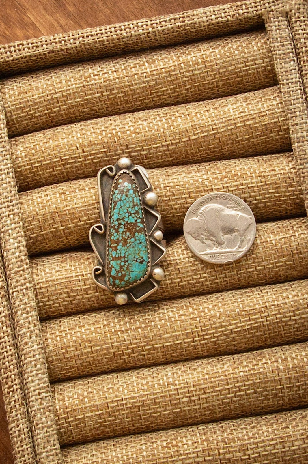 The Wynonna Ring, 2 Sz 6-Rings-Calli Co., Turquoise and Silver Jewelry, Native American Handmade, Zuni Tribe, Navajo Tribe, Brock Texas