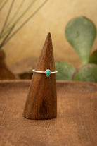 The Turquoise Teardrop Ring-Rings-Calli Co., Turquoise and Silver Jewelry, Native American Handmade, Zuni Tribe, Navajo Tribe, Brock Texas