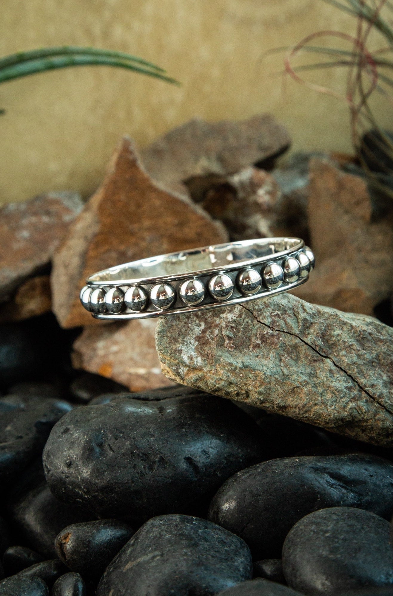 The Rio Rancho Bangle, 1-Bracelets & Cuffs-Calli Co., Turquoise and Silver Jewelry, Native American Handmade, Zuni Tribe, Navajo Tribe, Brock Texas