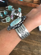 The Alton Number 8 Mine Cuff-Bracelets & Cuffs-Calli Co., Turquoise and Silver Jewelry, Native American Handmade, Zuni Tribe, Navajo Tribe, Brock Texas