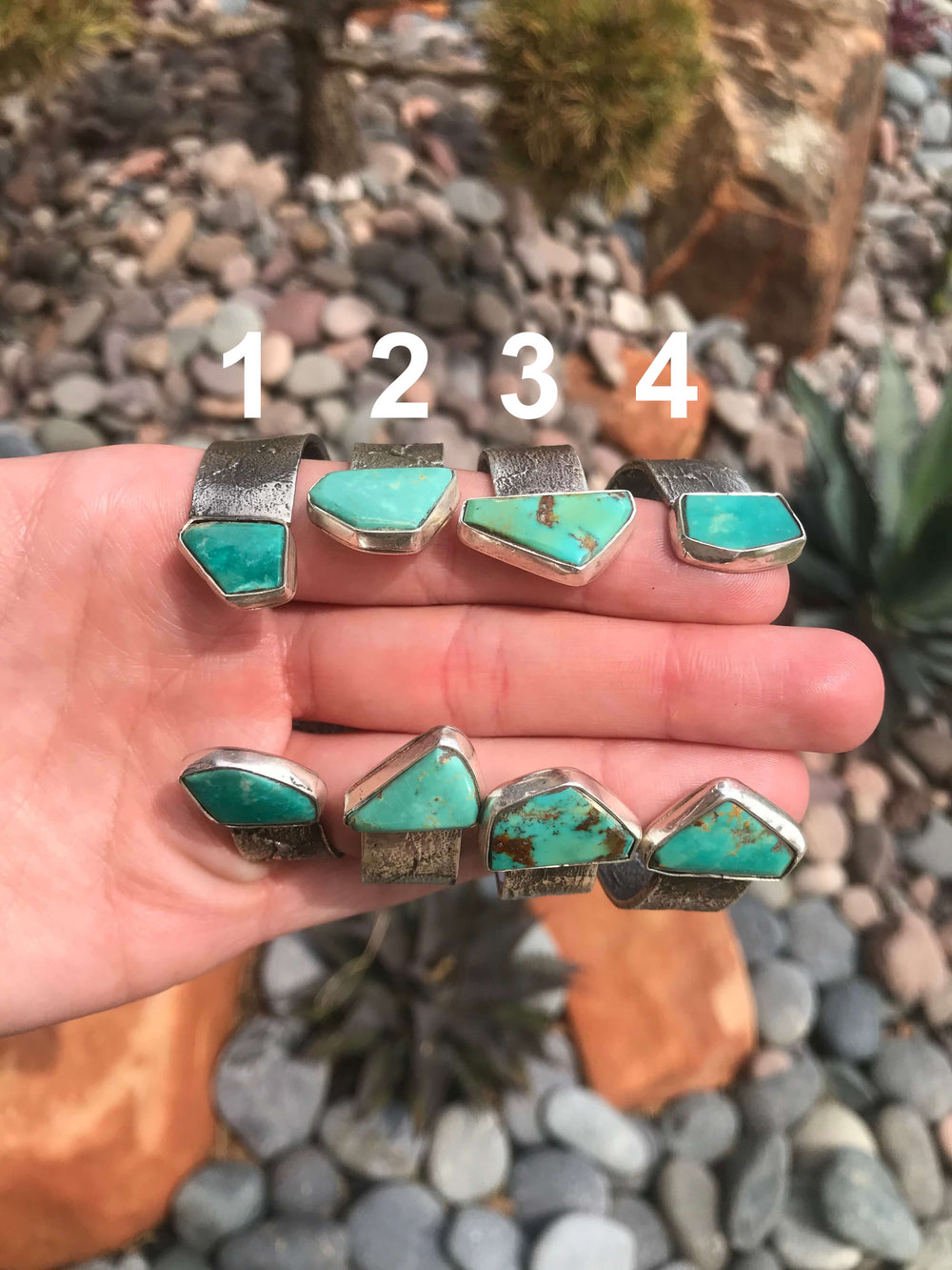 The Sundance Turquoise Floating Cuffs-Bracelets & Cuffs-Calli Co., Turquoise and Silver Jewelry, Native American Handmade, Zuni Tribe, Navajo Tribe, Brock Texas