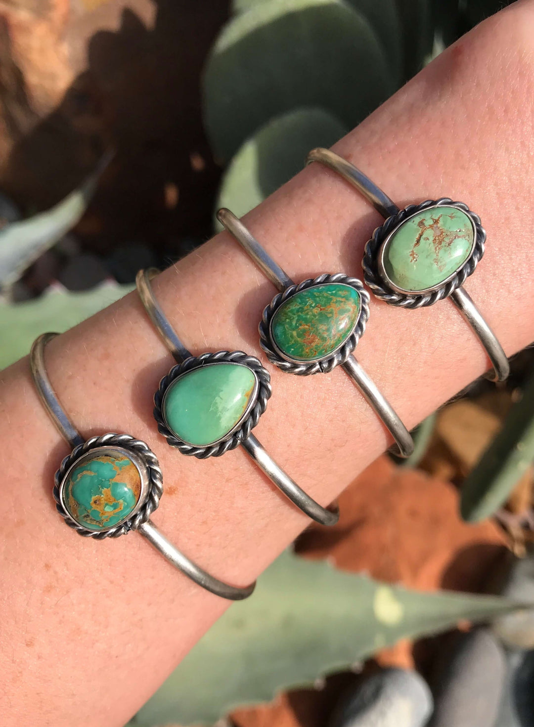 The Coventry Cuffs-Bracelets & Cuffs-Calli Co., Turquoise and Silver Jewelry, Native American Handmade, Zuni Tribe, Navajo Tribe, Brock Texas