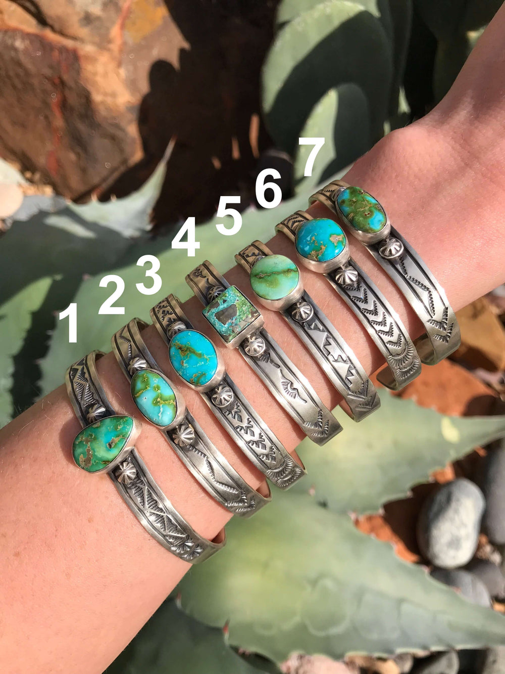 The Deephaven Cuffs-Bracelets & Cuffs-Calli Co., Turquoise and Silver Jewelry, Native American Handmade, Zuni Tribe, Navajo Tribe, Brock Texas