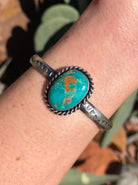 The Fremont Turquoise Cuff, 4-Bracelets & Cuffs-Calli Co., Turquoise and Silver Jewelry, Native American Handmade, Zuni Tribe, Navajo Tribe, Brock Texas