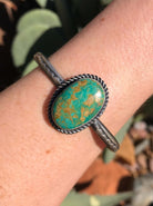 The Fremont Turquoise Cuff, 5-Bracelets & Cuffs-Calli Co., Turquoise and Silver Jewelry, Native American Handmade, Zuni Tribe, Navajo Tribe, Brock Texas