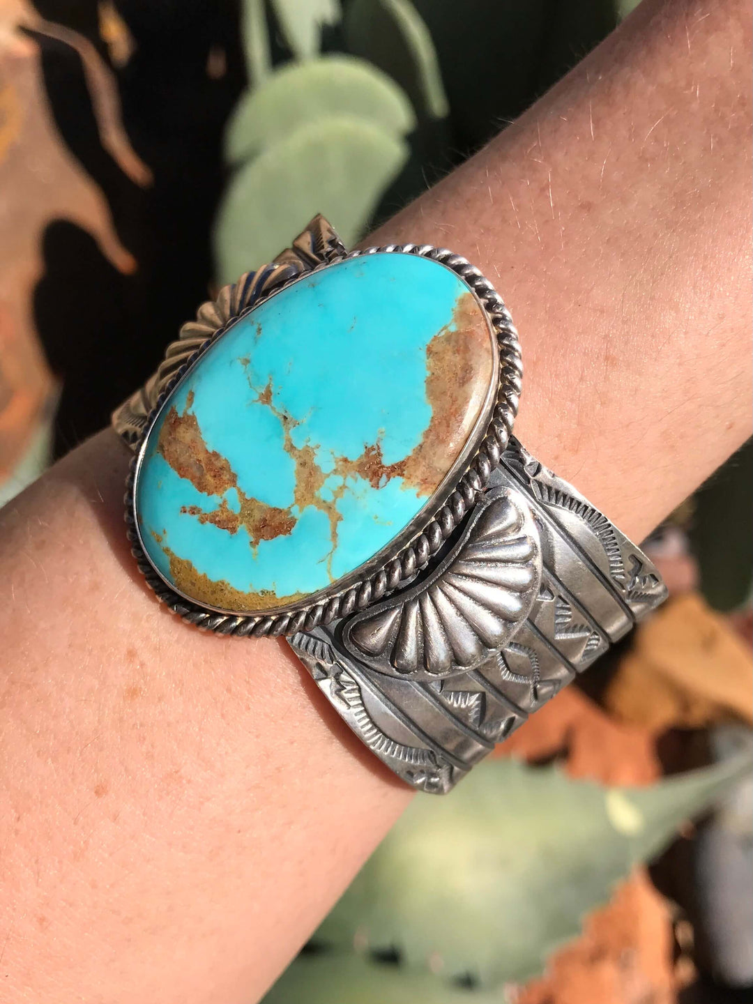 The Cedar Cuff-Bracelets & Cuffs-Calli Co., Turquoise and Silver Jewelry, Native American Handmade, Zuni Tribe, Navajo Tribe, Brock Texas
