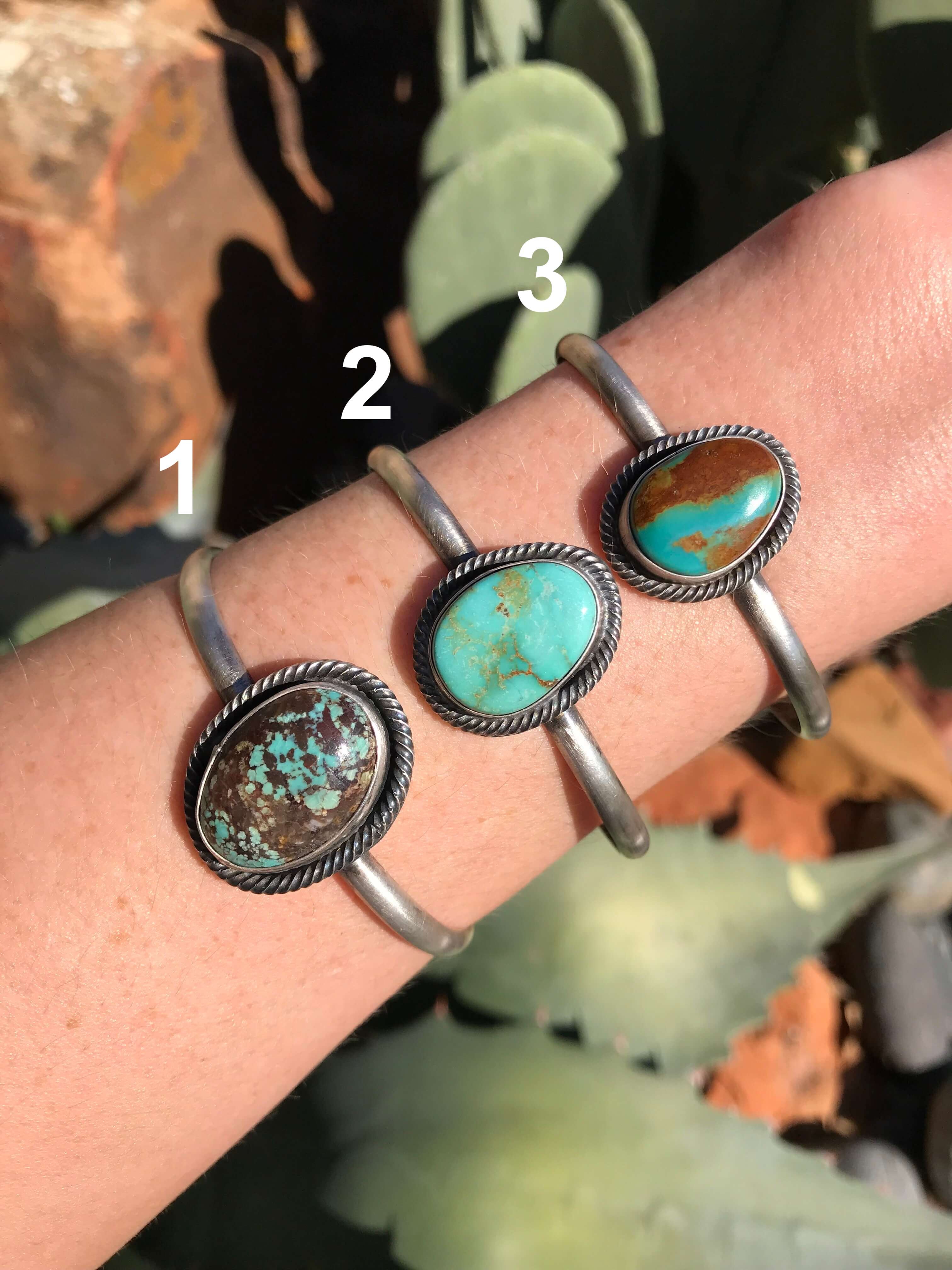 The Chigwell Cuffs-Bracelets & Cuffs-Calli Co., Turquoise and Silver Jewelry, Native American Handmade, Zuni Tribe, Navajo Tribe, Brock Texas