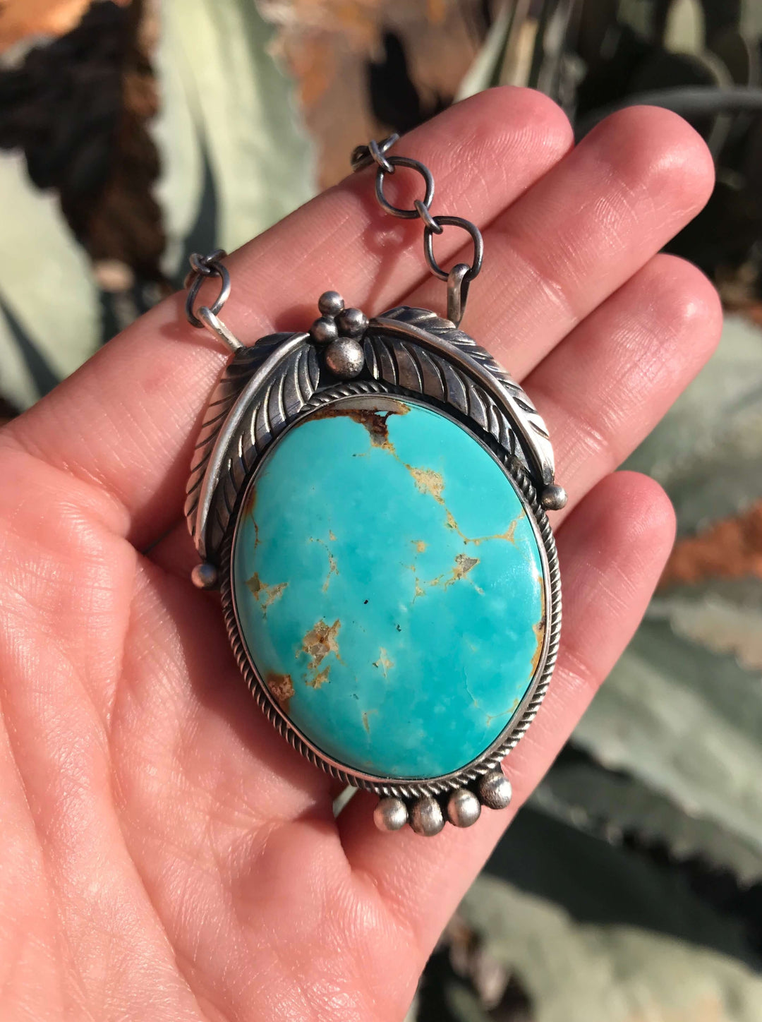 The Lentner Turquoise Necklace-Necklaces-Calli Co., Turquoise and Silver Jewelry, Native American Handmade, Zuni Tribe, Navajo Tribe, Brock Texas