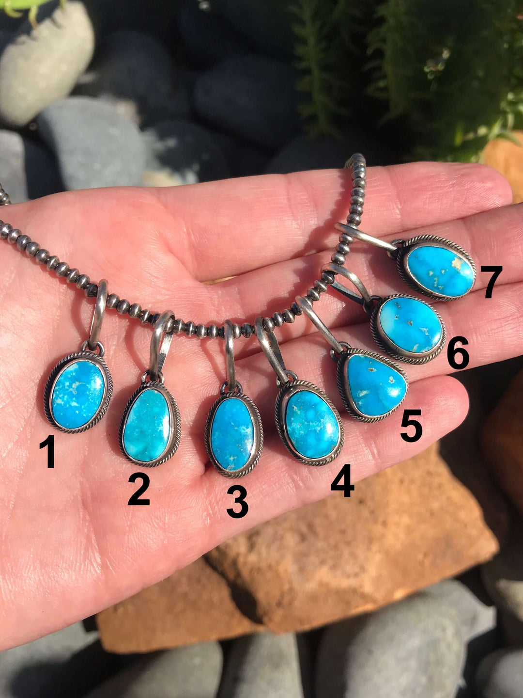 The Sorento Pendants-Pendants-Calli Co., Turquoise and Silver Jewelry, Native American Handmade, Zuni Tribe, Navajo Tribe, Brock Texas