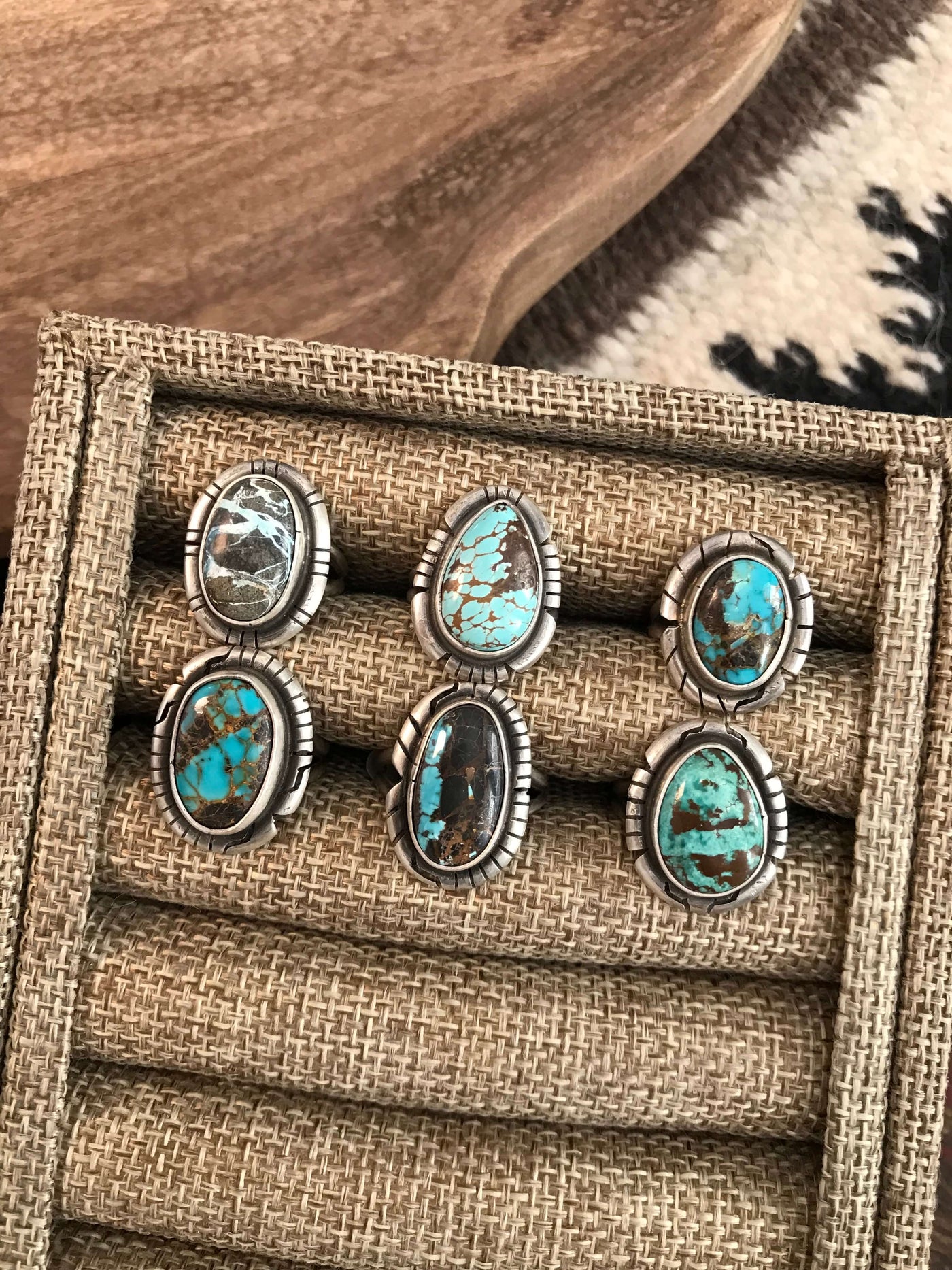 The Masonville Rings-Rings-Calli Co., Turquoise and Silver Jewelry, Native American Handmade, Zuni Tribe, Navajo Tribe, Brock Texas