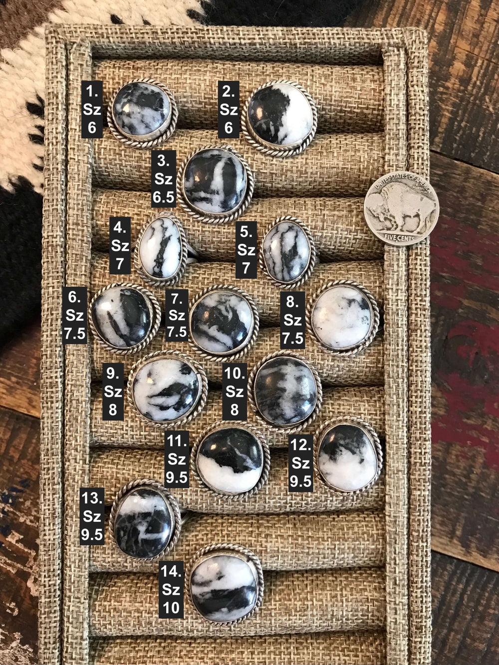 The Marietta Rings-Rings-Calli Co., Turquoise and Silver Jewelry, Native American Handmade, Zuni Tribe, Navajo Tribe, Brock Texas