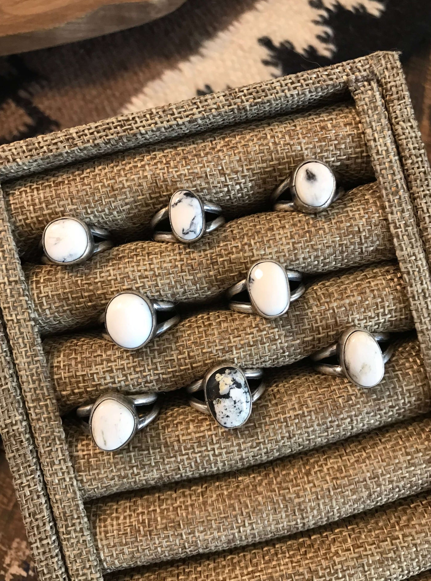 The Hanslope Rings-Rings-Calli Co., Turquoise and Silver Jewelry, Native American Handmade, Zuni Tribe, Navajo Tribe, Brock Texas