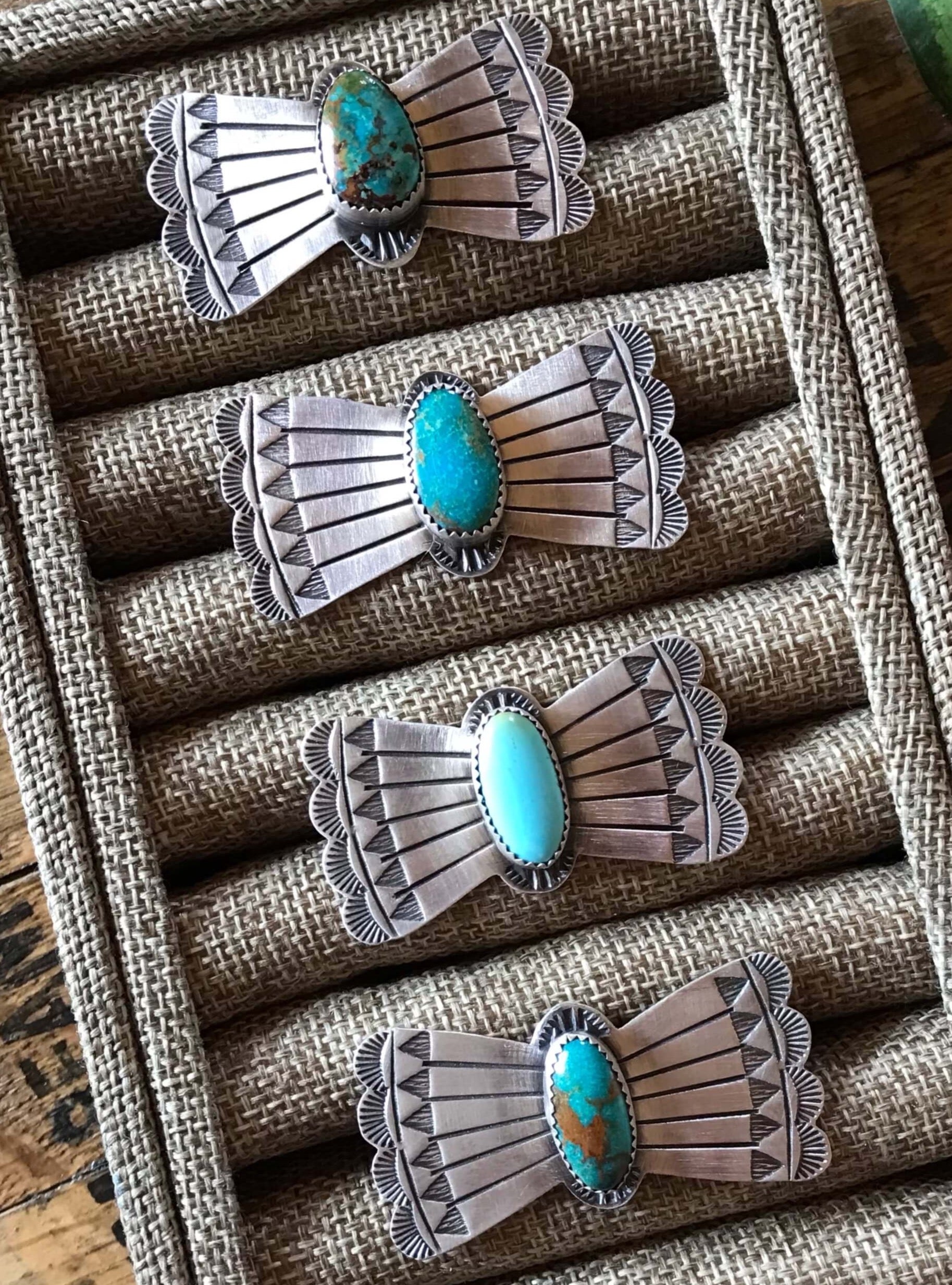 The Turquoise Bowtie Ring-Rings-Calli Co., Turquoise and Silver Jewelry, Native American Handmade, Zuni Tribe, Navajo Tribe, Brock Texas