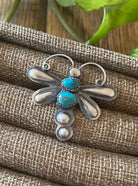 The Turquoise Dragonfly Ring-Rings-Calli Co., Turquoise and Silver Jewelry, Native American Handmade, Zuni Tribe, Navajo Tribe, Brock Texas